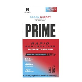 Prime *NEW* PRIME Hydration Rapid Rehydration Sticks | Ocean Cherry 6ct Box