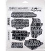Stampers Anonymous CLING RBBR STAMP SET FADED TYPE