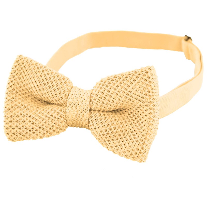 DonDon Men Knit Knitted Bow Tie Pre Tied and Adjustable