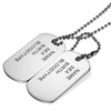 Cupimatch identity tag retro style, alloy, men’s / boy’s chain