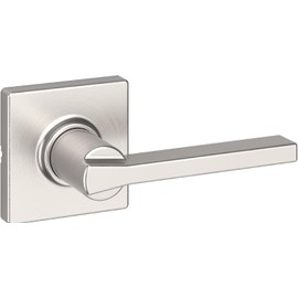 Kwikset Casey Interior Passage Door Handle Lever Satin Nickel Non-Locking Reversible with Microban Protection