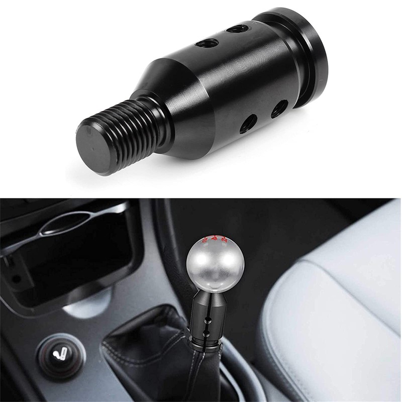 muge racing Universal Gear Shift Knob Adapter,Aluminum Alloy M12x1.25Shift Knob