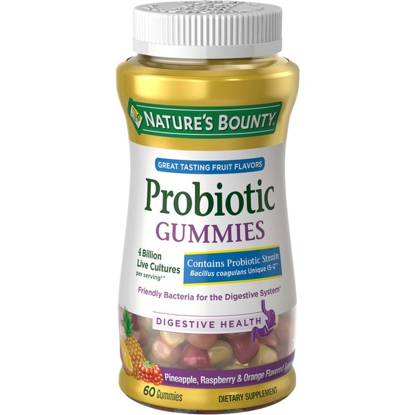 Nature's Bounty Probiotic, 60 Gummies