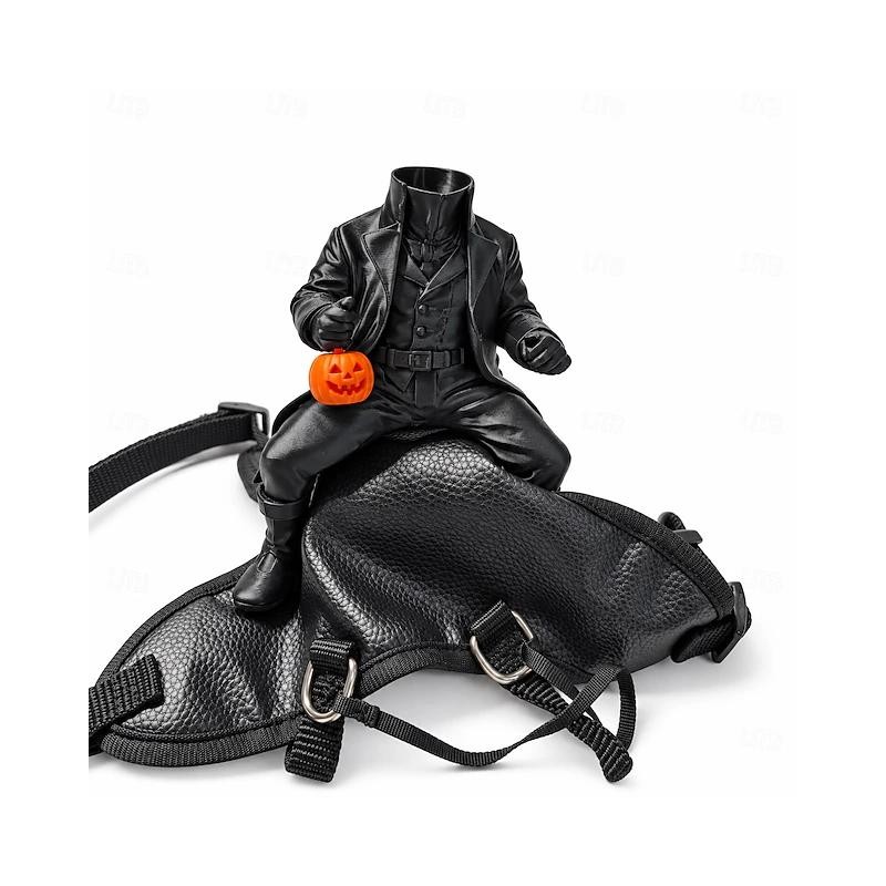 Halloween Headless Horseman Cat Costume for Pet Dress-Up – Adjustable