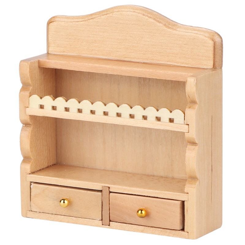 1:12 Miniature Doll House Kitchen Wall mounted Storage Rack Accessory