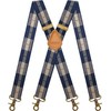 AYOSUSH Suspenders Men Hook Navy Blue Adjustable Elastic Business Wedding