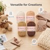 Nissary Soft Chenille Yarn Crochet Kit 4x50g