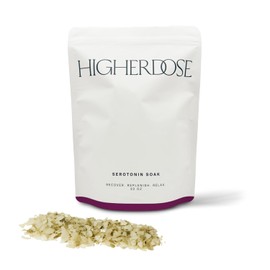 HigherDOSE Serotonin SOAK - Potent Magnesium Bath Soak with Stress Relief Essential Oils & Apple Cider Vinegar - Relaxing Bath Salts to Support Serotonin Levels, Muscle & Nerve Relief (32 Ounce)