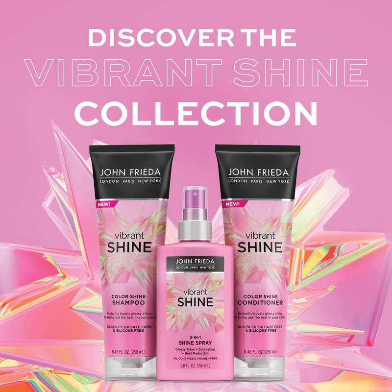 John Frieda Vibrant Shine Shampoo para añadir brillo al cabello|