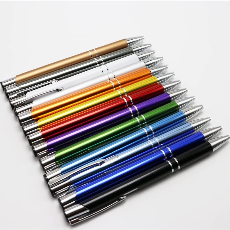 Stylish quality metal ballpoint Pens, black ink, soft writing experience