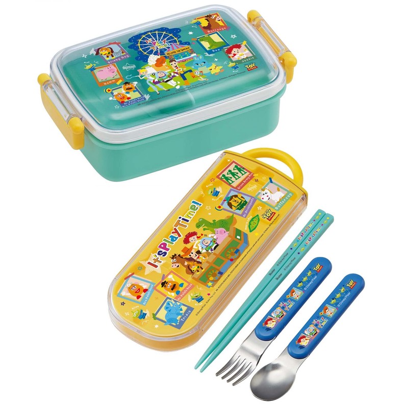 Skater TACC2AG-A Toy Story Trio Set, Chopsticks & Spoon Fork,