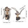 Backpacking Stove 3000W Titanium Alloy Adjustable Portable Mini Camping Stove