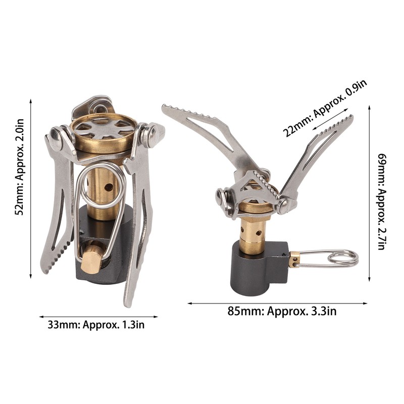 Backpacking Stove 3000W Titanium Alloy Adjustable Portable Mini Camping Stove