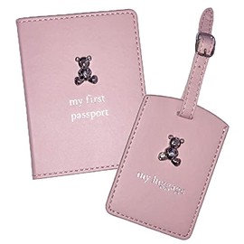 Widdle Celebrations My First Passport Cover & Luggage Tag Set - Pink 4982