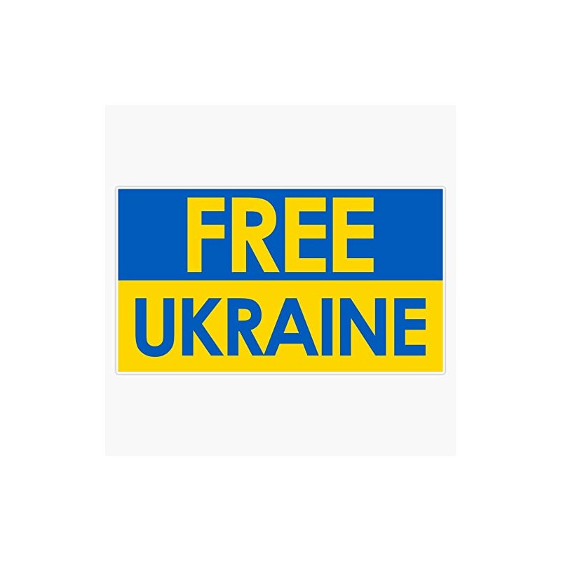 Free Ukraine Bumper Sticker Vinyl Decal 5"