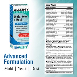 bioAllers BioAllers Allergy Treatment Mold Yeast and Dust -- 1 fl oz
