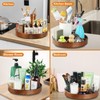11" Lazy Susan Turntable Organizer, Wooden Lazy Susan for Cabinet,