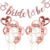 LIAMGUS 15 pcs hen party decorations, bride to be banner,