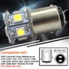 Ruiandsion 2pcs 1157 LED Bulb White 6V BAY15D 5050 12SMD