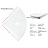 Tenedos Resin Decor 8 Inches Corner Shower Shelf – White