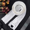 CRAFFANCY White Large Plastic Zipper, Teeth Heavy Duty Zipper for