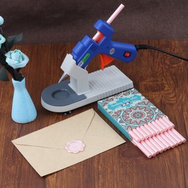 Pearl Pink Wax Seal Sticks, LONBEIIFY 20pcs Premium 7mm Sealing Wax Sticks Only Suit for 0.28'' Glue Gun, Perfect for Wax Seal Stamp,Wedding Invitations, Christmas Gift & Envelopes (Pearl Pink)