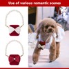 La La Pet® Detachable Pet Wedding Collar with Ring Bearer