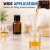 20-Piece Mini Clear Plastic Funnel Set for Small Bottle Filling
