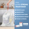 Geiteoa 18 Gallon Trash Bags with Drawstring - 102 Count