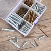 HSEAMALL 210 PCS Metal Expansion Tube Self Tapping Screws Kits