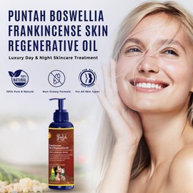 Nagaad Puntah Skin Regenerative Oil – 6.8 fl oz – Frankincense & Rosemary Essential Oil – Hydrating Body Oil & Massage Oil for Smooth, Nourished Skin – Luxurious Skincare for Men & Women.