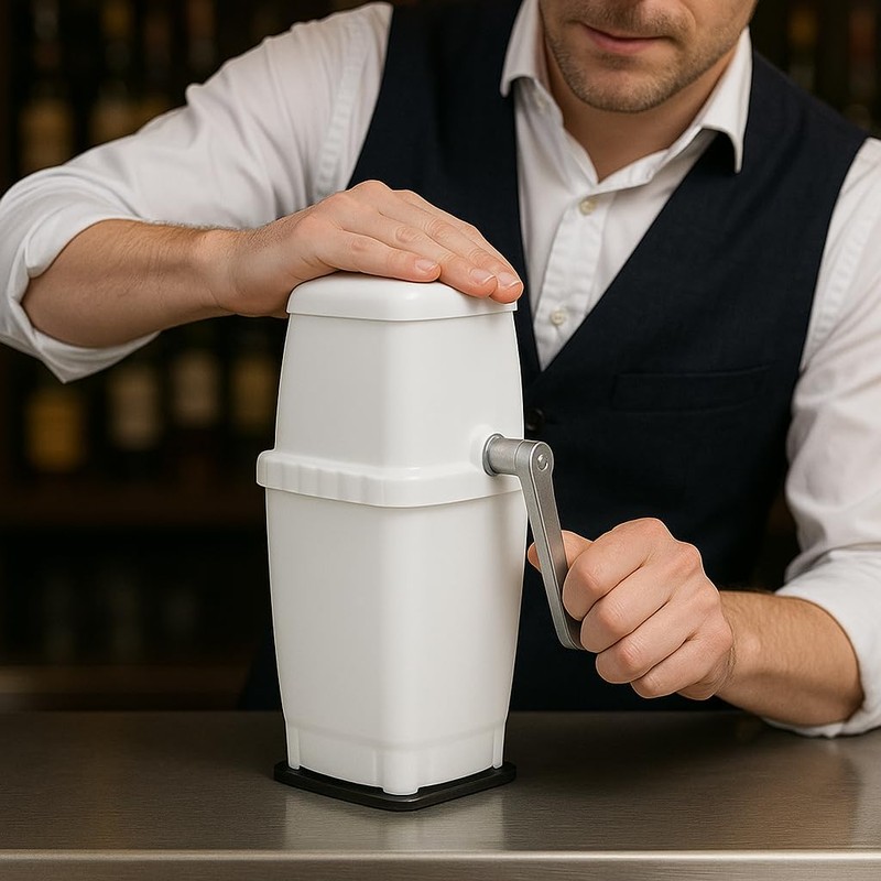 BarBits Manual Ice Crusher with Vacuum Base - Ice Cube