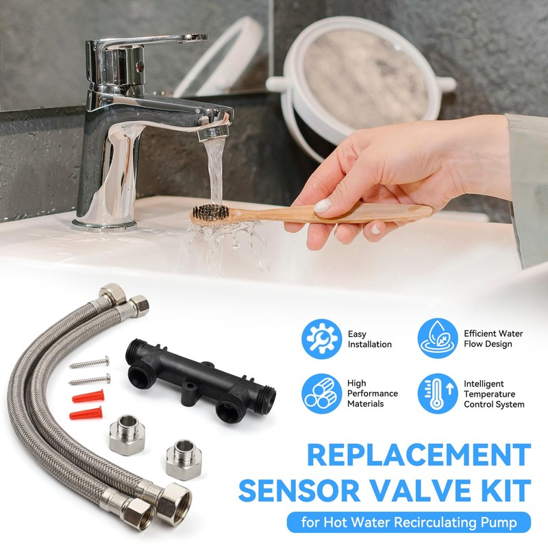 Frutlait WP596816 Sensor Valve Kit for watts Recirculating Hot Water