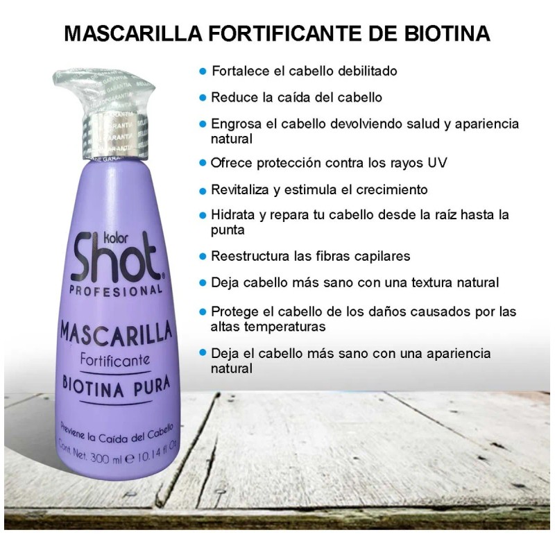 Mascarilla Biotina Cola De Caballo Anticaida Caída Cabello