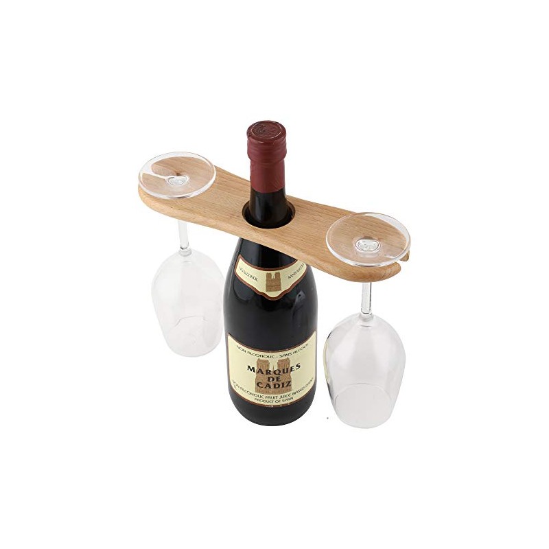 Frescorr - Wine Bottle & Glass Holder - Handmade Wooden