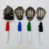 Golf Ball Markers Set - 4 Marker Pens, 4 Line