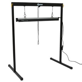 SUNPACK Metal Grow Light Stand with T5 Light System, 26.4" - Ideal for Greenhouses or Indoor Gardening, 6400K Grow Light with Reflectors