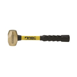 ABC Hammers ABC3BFB Brass Hammer with 12" Fiberglass Handle, 3-Pound