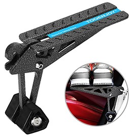 TOOENJOY Extra Protection Car Door Latch Step Both Feet Stand Pedal Ladder / No Assemble Foldable Heavy Duty Car Gadgets for Roof Rack Access Max Capacity 400lbs