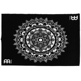 Meinl Cymbals Drum Rug 78-inch x 63-inch - Black and White Mandala