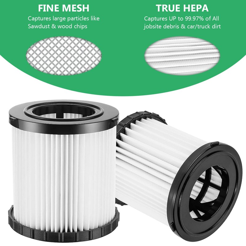 DCV5801H Hepa Replacement Filter Compatible with DeWalt DCV580 DCV581H Wet