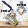 Brass Ball Valve with Male Thread and Internal Thread 3/4