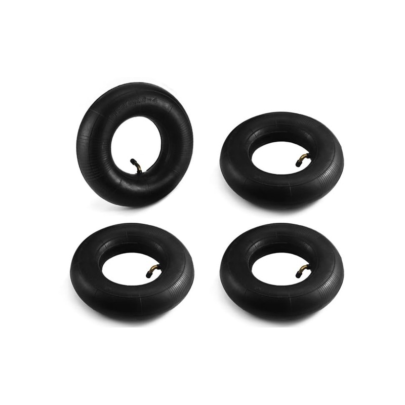 QWORK 4.10/3.50-4 Wheelbarrow Inner Tube, 4 Pack Replacement Inner Tubes,