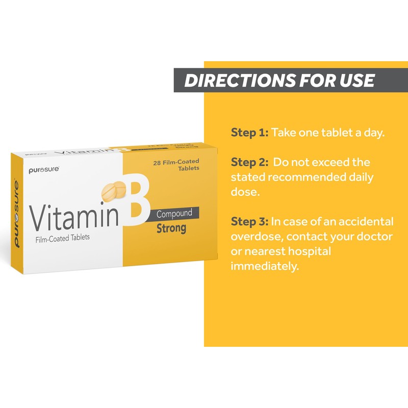 Purosure Vitamin B Compound Tablets | Dietary Supplement | B