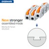 GKEEMARS 50 Pcs Wire Connector, 1 Conductor Compact Splicing Wire