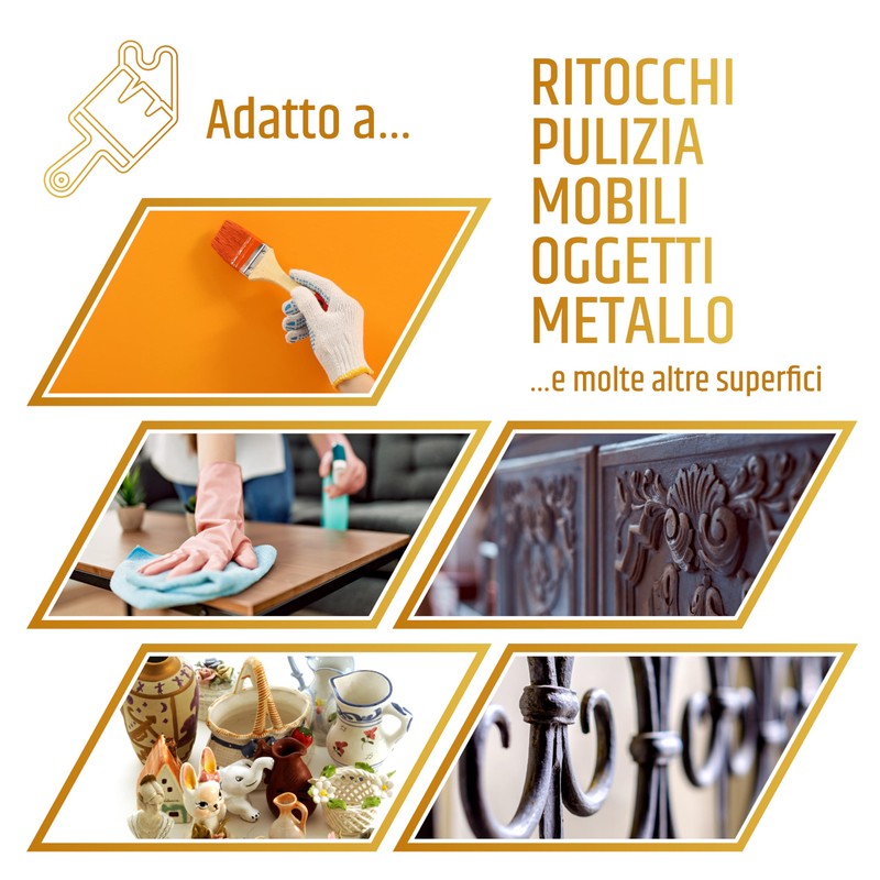PENNELLIFICIO 2000 Flat Brush for Acrylic and Solvent Paint, Tin