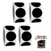 AWOCAN 600PCS Round Chalkboard Labels Reusable Storage Labels for Jars/Spice/Organize