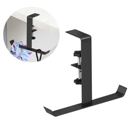 Wbgraceful Portable Purse Hook for Table - Foldable Handbag Hanger, Desk or Tabletop Bag Holder(Black)