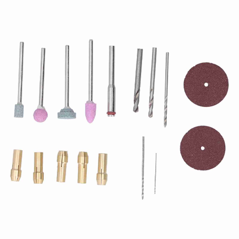 18Pcs Mini Electric Drill Grinder Engraving Pen Kit Rotary Tool