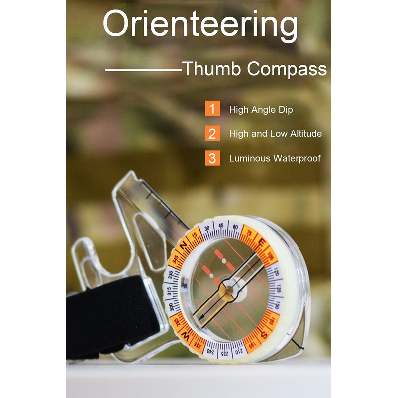 Orienteering Thumb Compass Basic Aim Elite Training Competition Race Compass
